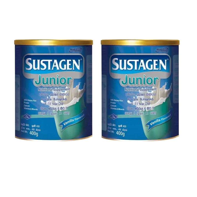 Sustagen Junior Vanilla Nutritional Supplement 400g (2 Tins)