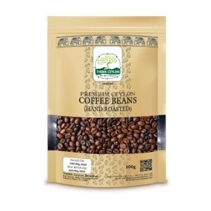 Exquisite THIMA Ceylon Premium Coffee Beans 100g - Pure Ceylon Arabica, Perfect Medium Roast