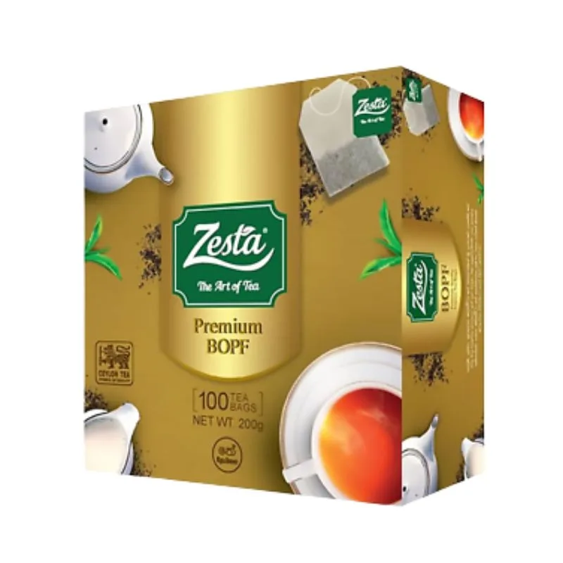 Zesta Premium BOPF Ceylon Black Tea Bags 100 Tea Bag
