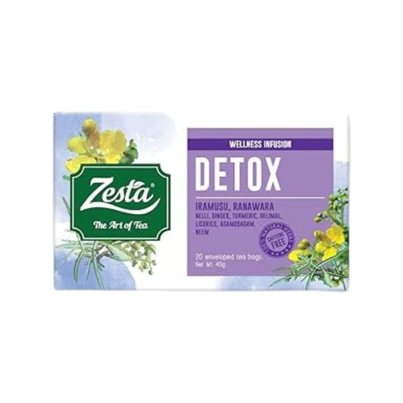 Zesta Detox Wellness Infusion Tea - Natural Herbs, Caffeine-Free