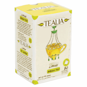 Tealia Limone Green Tea with Lemon - 20 Pyramid Bags