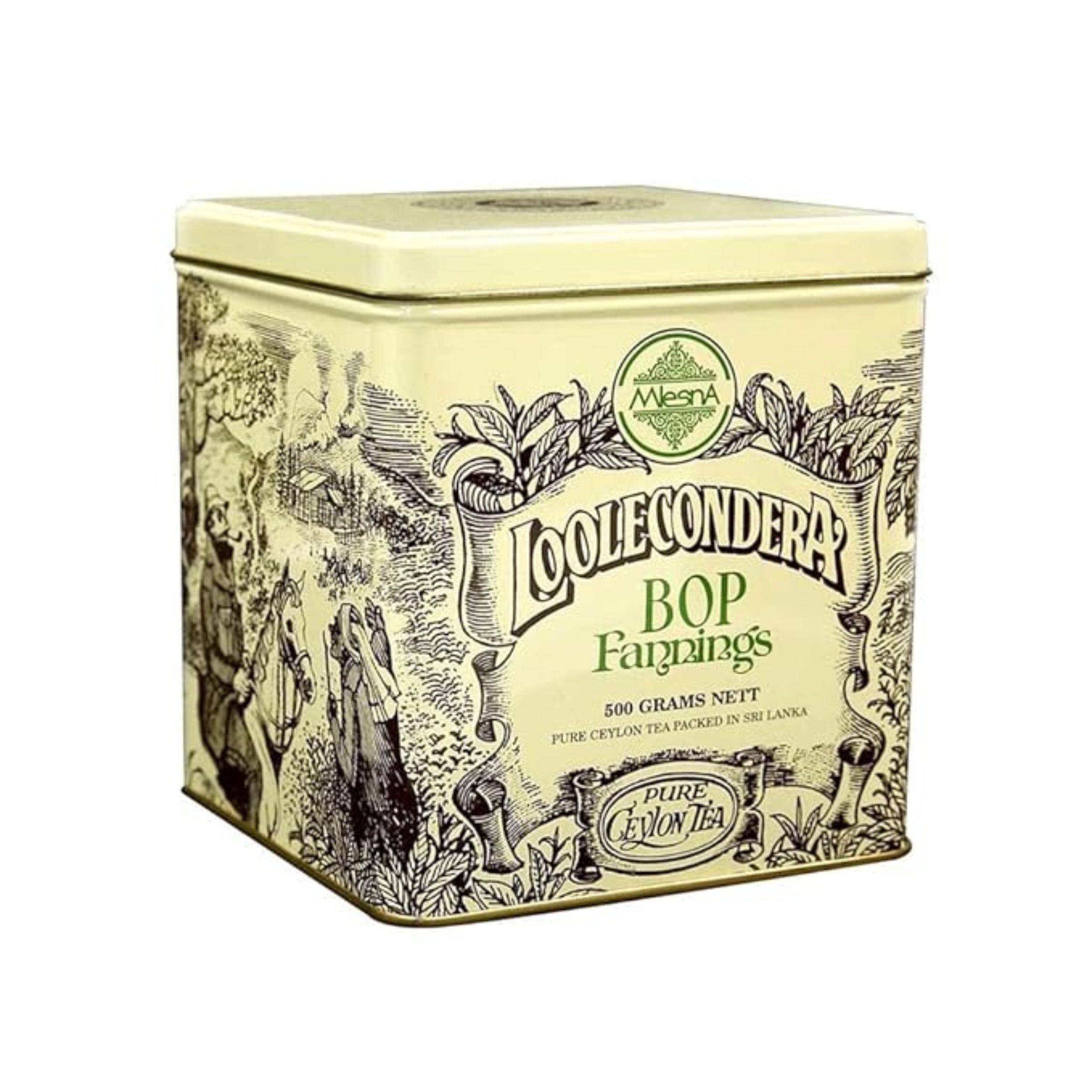 Mlesna Loolecondera BOP Fannings Ceylon Black Tea - 500g Tin