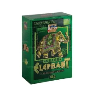 Battler Green Elephant Pure Ceylon Green Tea 100g loose leaf carton box