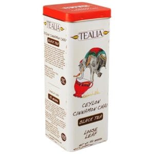 Tealia Ceylon Cinnamon Chai Black Tea Loose Leaf Tea - 100g Tin