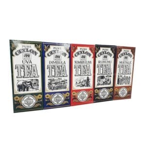 Mlesna Ceylon Tea Collection: Uva, Dimbula, Nuwara Eliya, Ruhunu, Matale