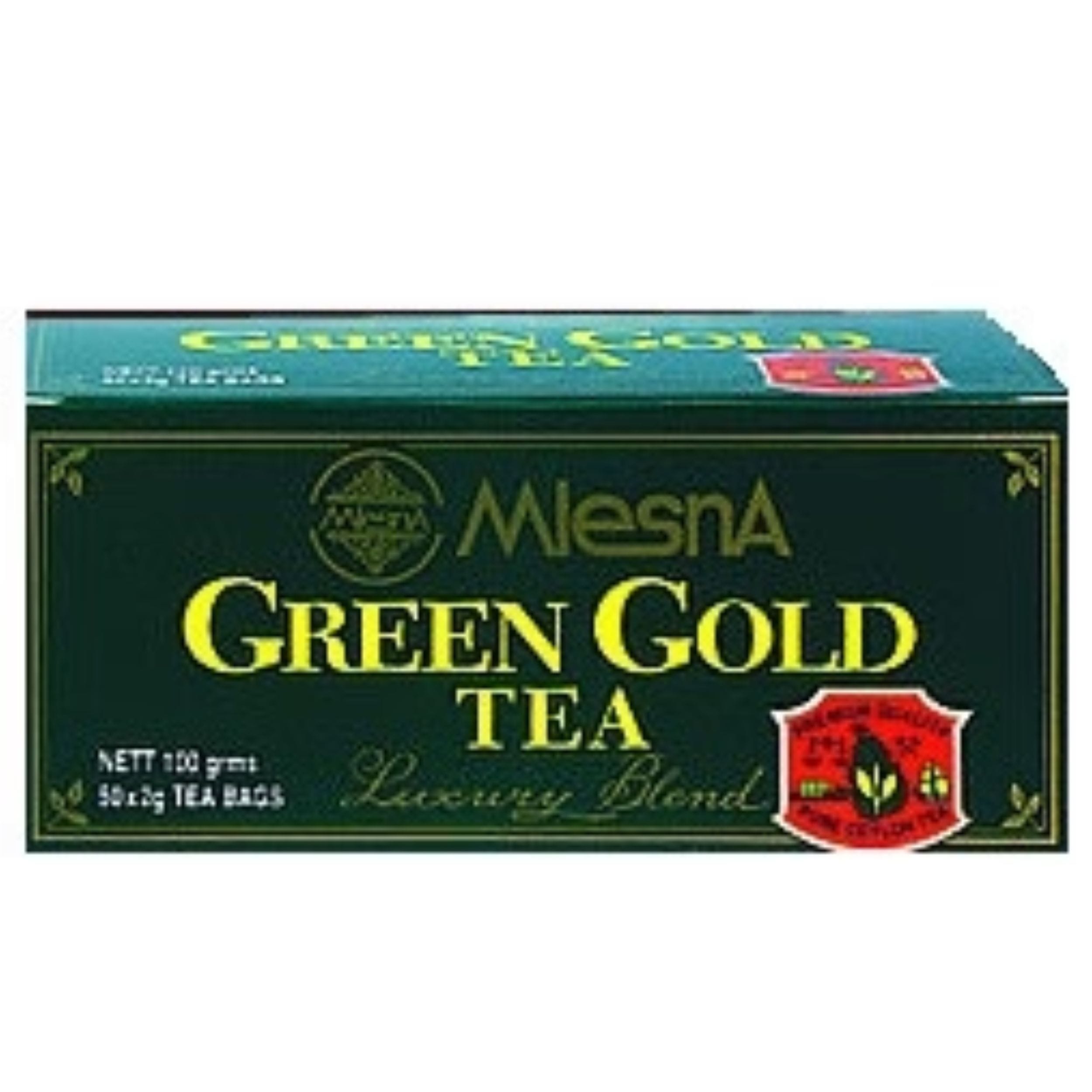Mlesna Green Gold Luxury Blend Ceylon Tea 50 Bags
